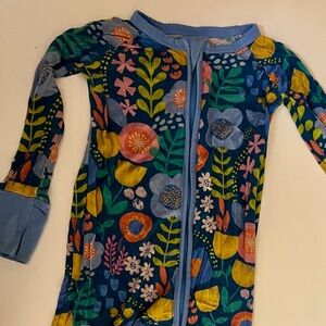 Little Sleepies Folk Floral 6-12m One Piece Zippy